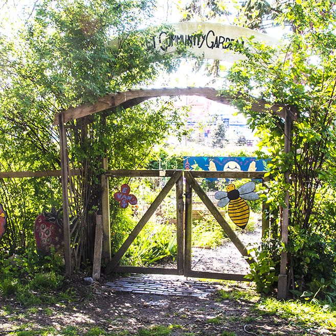 Entrance_cropped_square2 Photo of Wall Street Community Garden main gates.