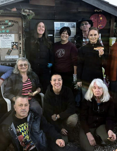 Group photo of gardeners, Wall Street Community Garden, Vancouver.