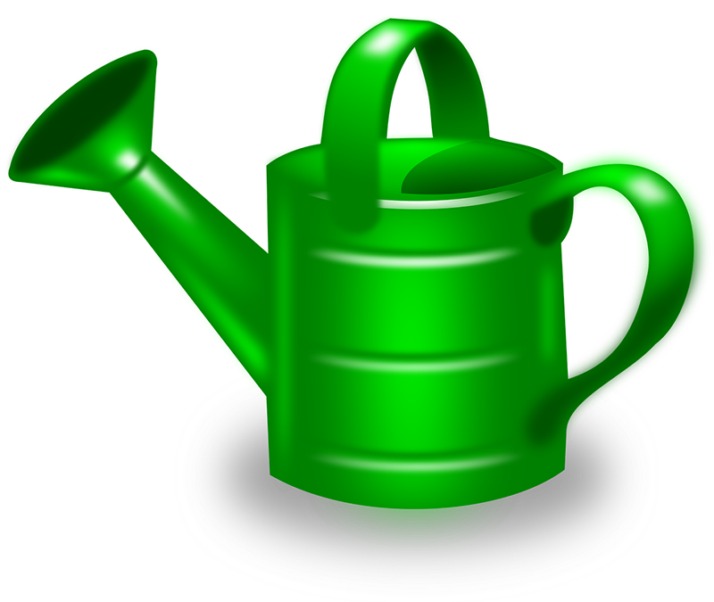 Drawing of a watering can.